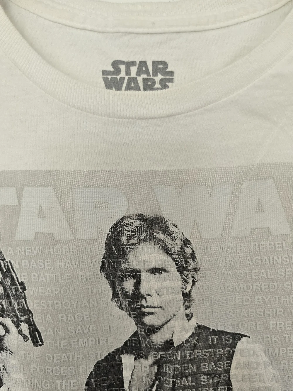 Star Wars Han Solo Graphic Tee - White